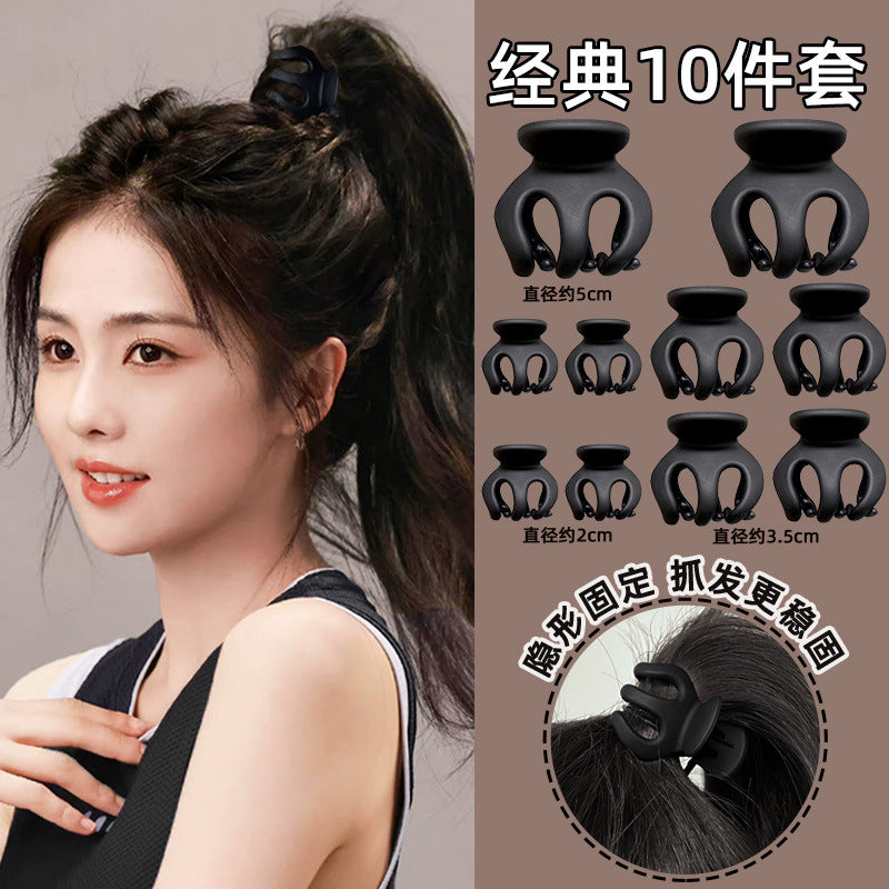 Wholesale High Horse Tail Fixed Pumpkin Resin Hair Clips